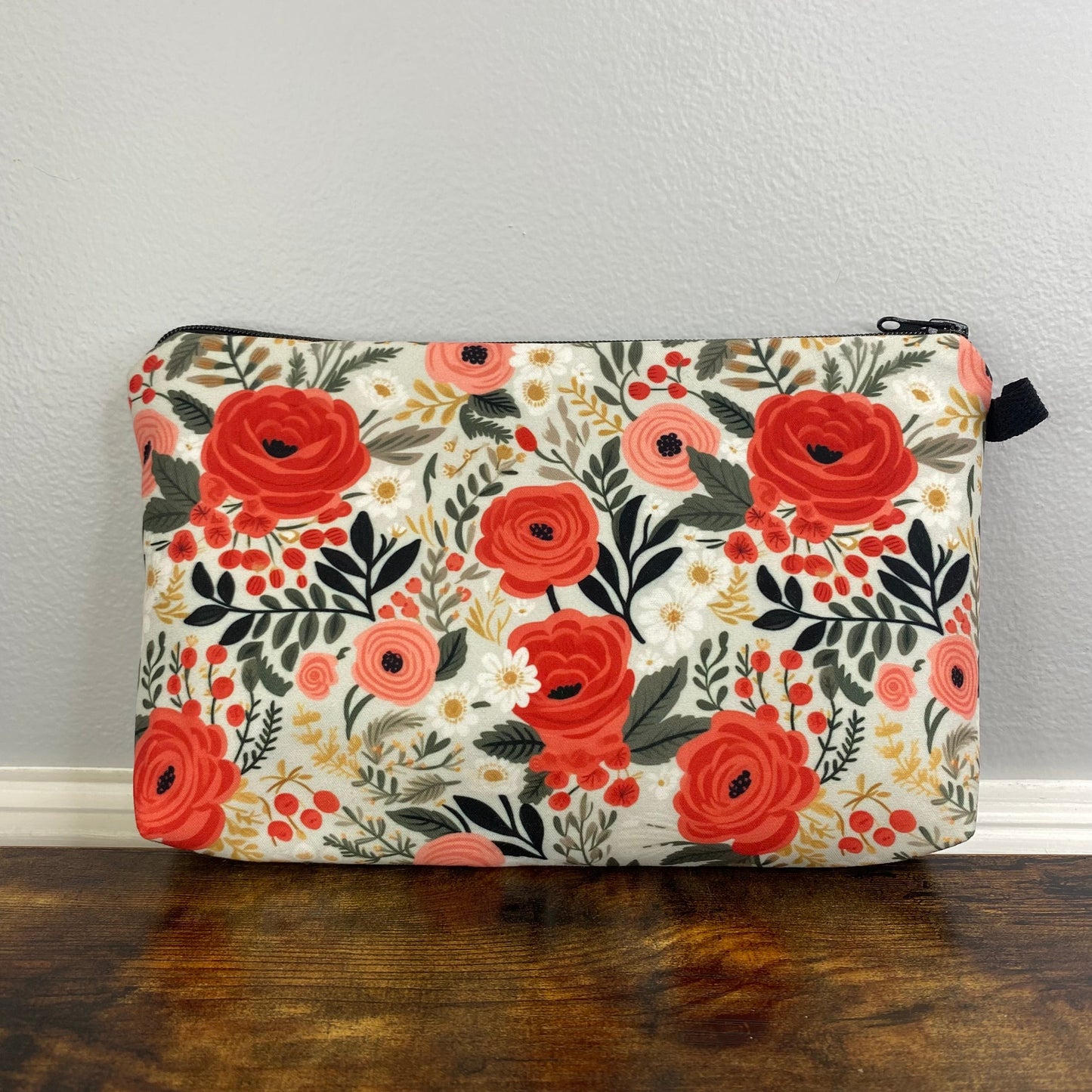 Pouch - Floral on Mint