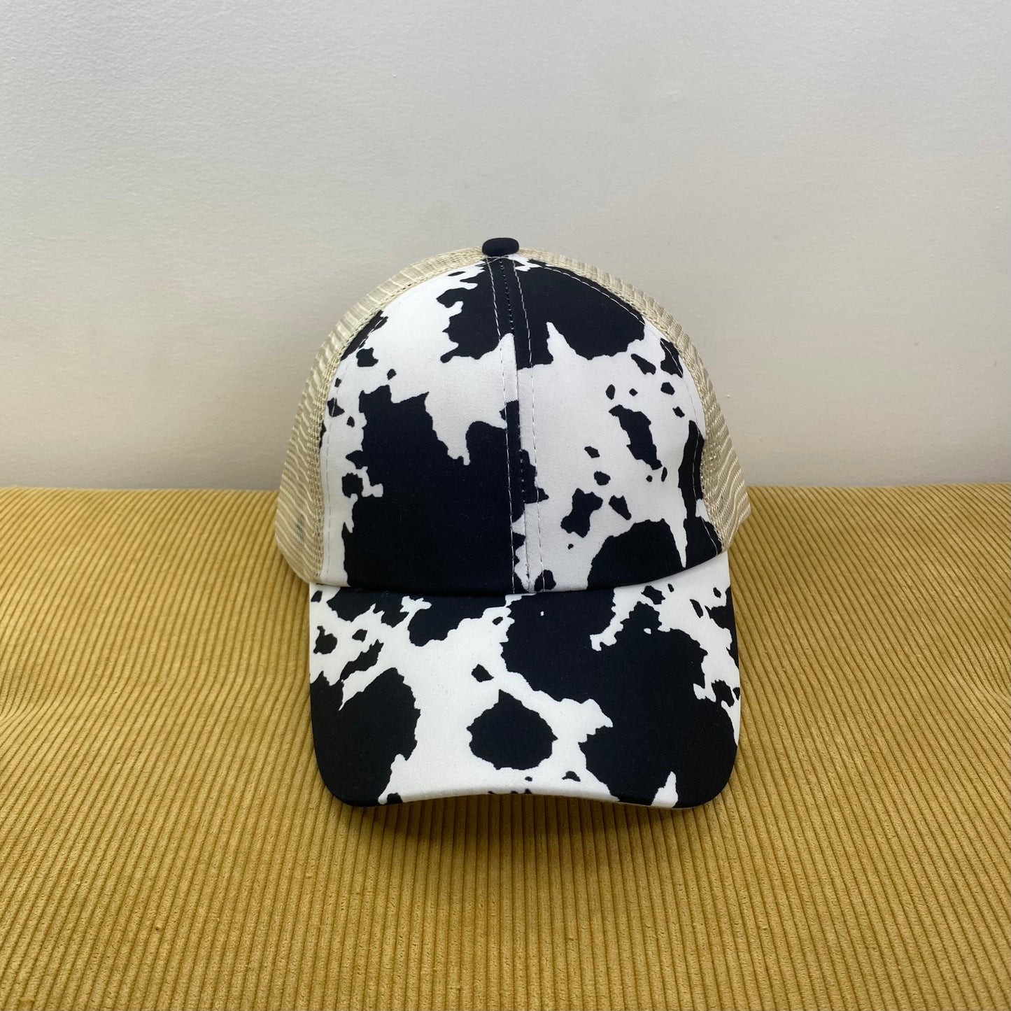 Hat - Ponytail - Black Cow