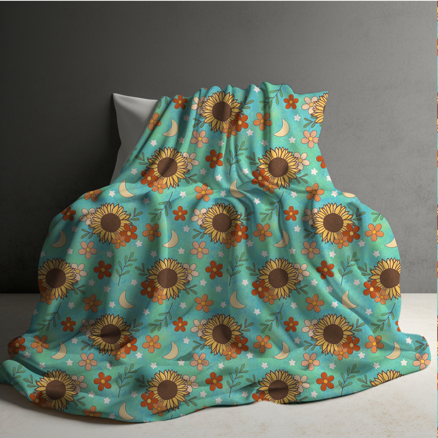 Blanket - Sunflower Moon Floral