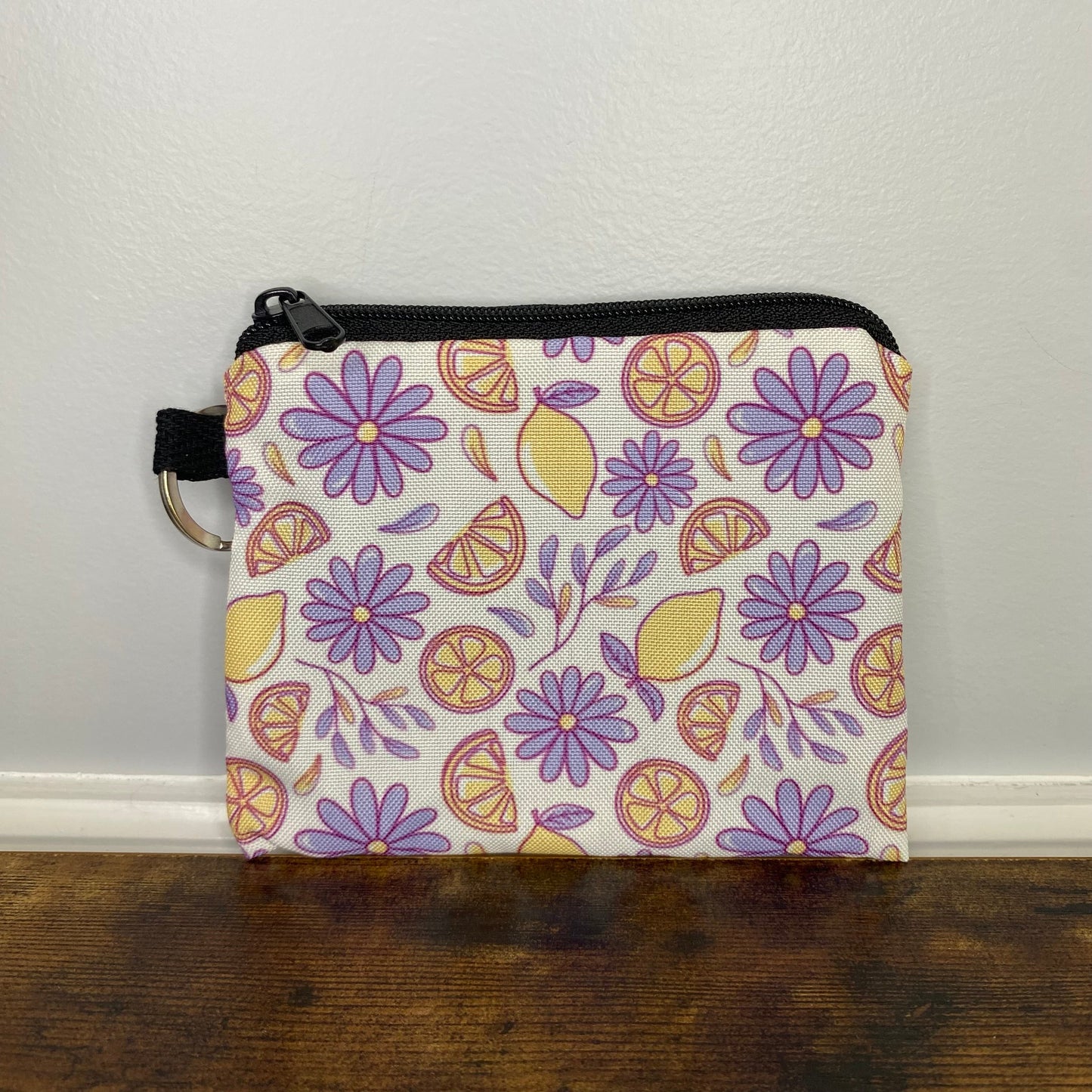 Mini Pouch - Floral Lemons