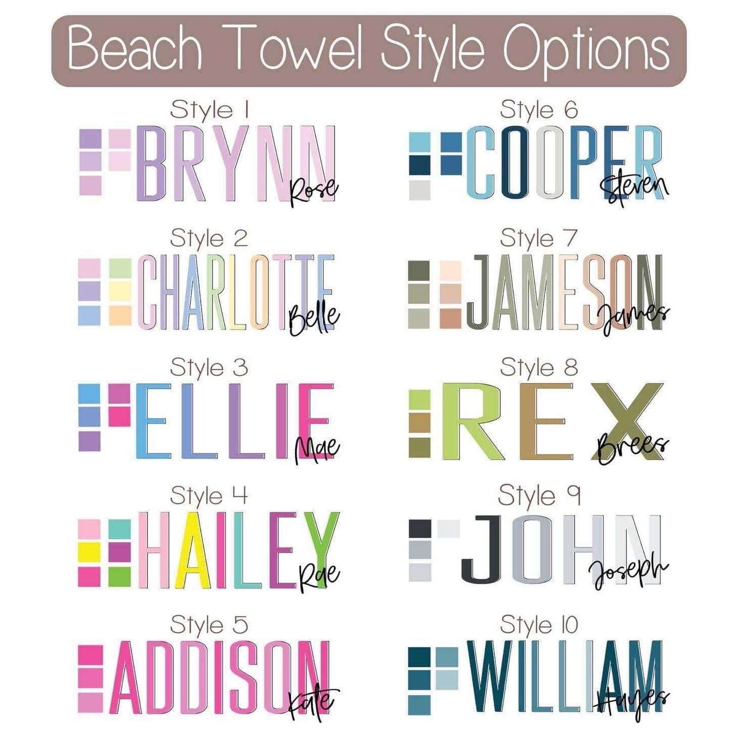 Beach Towel - Style 5 - PREORDER 6/16-6/20