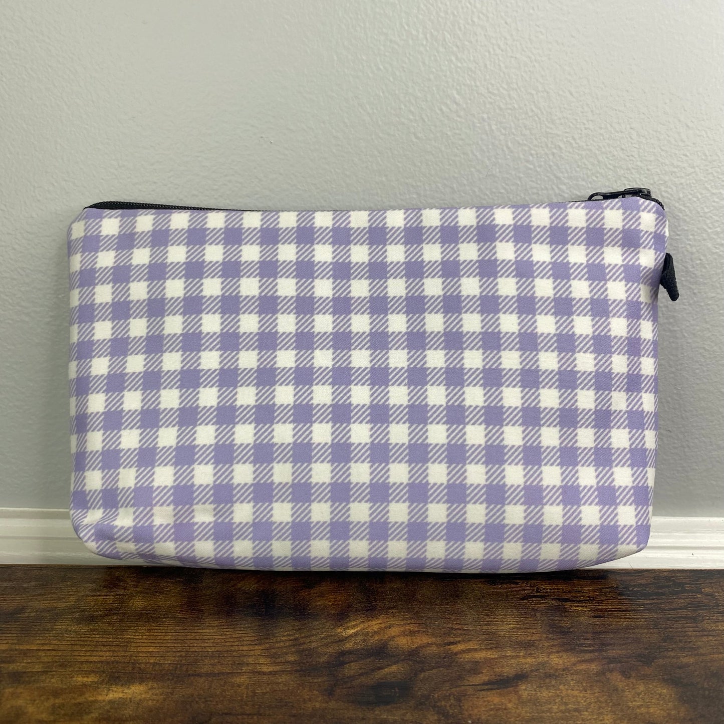 Pouch - Lavender Gingham