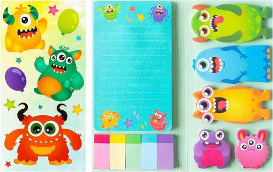 Sticky Note Booklet Set - Monster - PREORDER