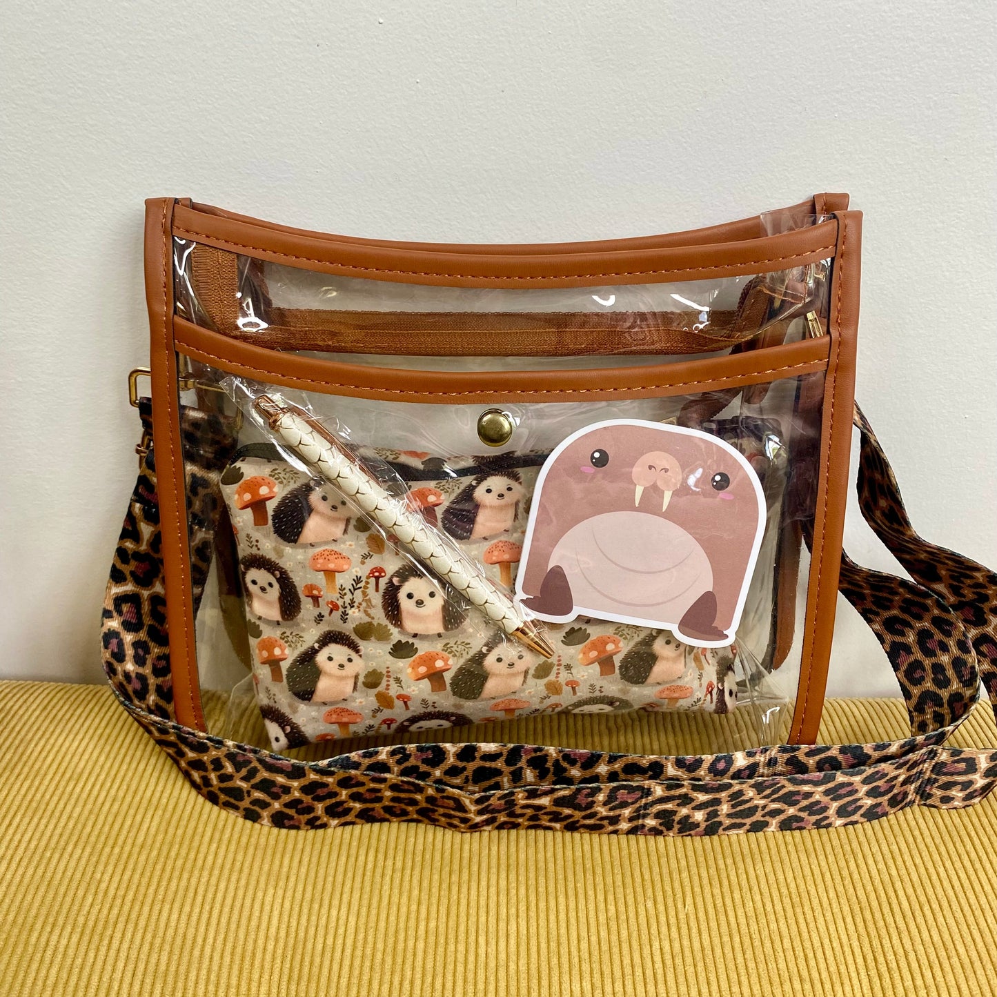 Valerie Clear Crossbody Purse