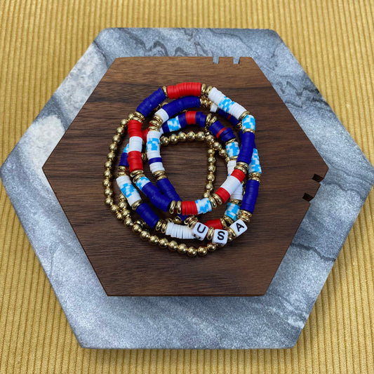 Bracelet Pack - Fourth of July USA