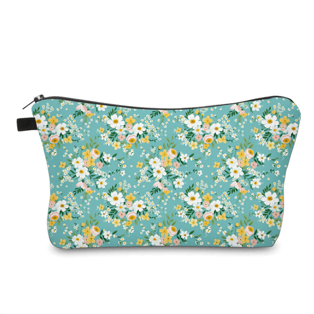 Pouch - Turquoise Floral