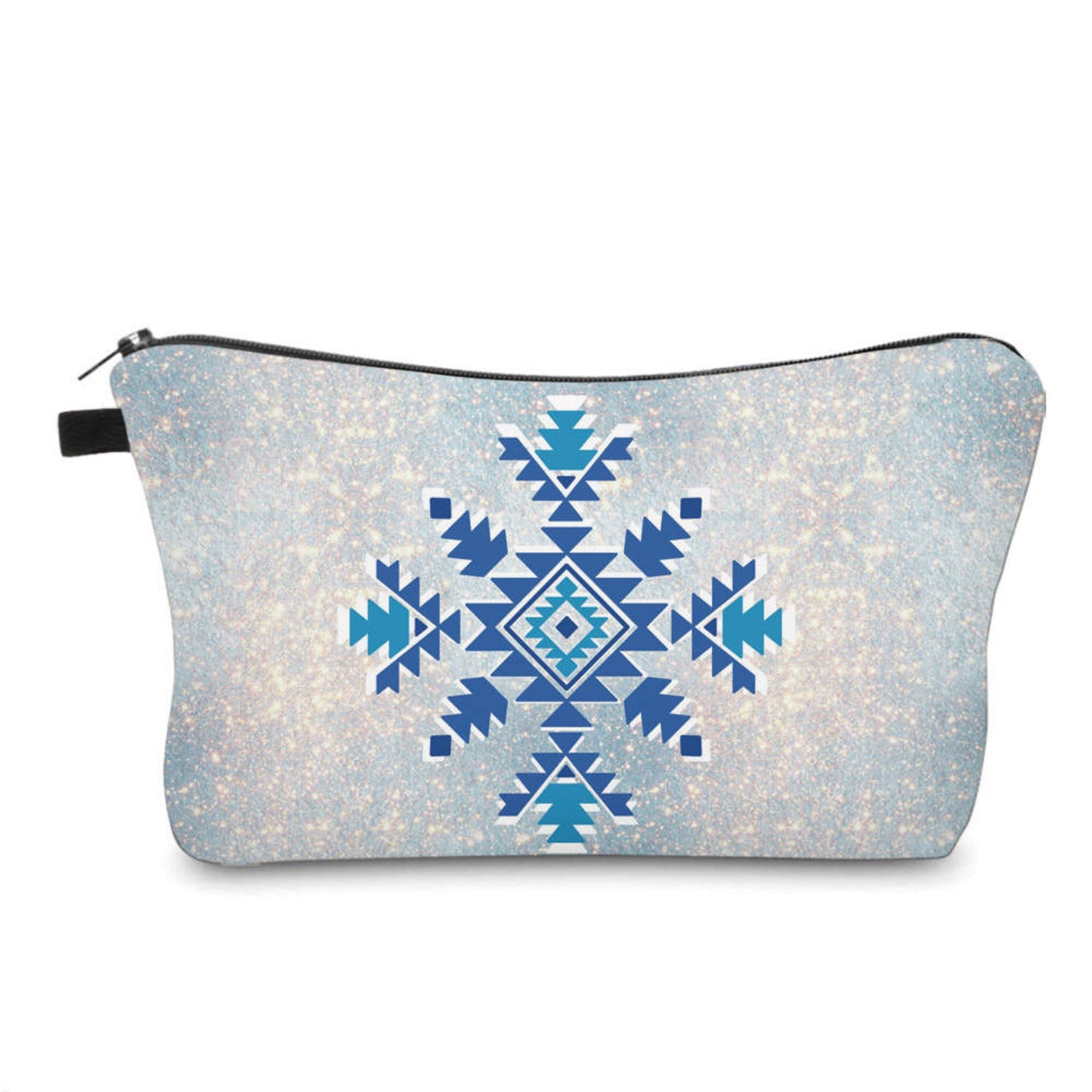 Pouch - Snowflake Aztec Glitter