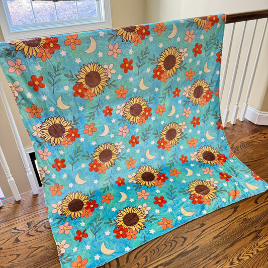 Blanket - Sunflower Moon Floral