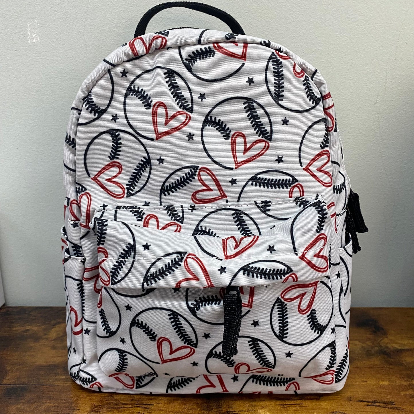 Mini Backpack - Baseball Heart