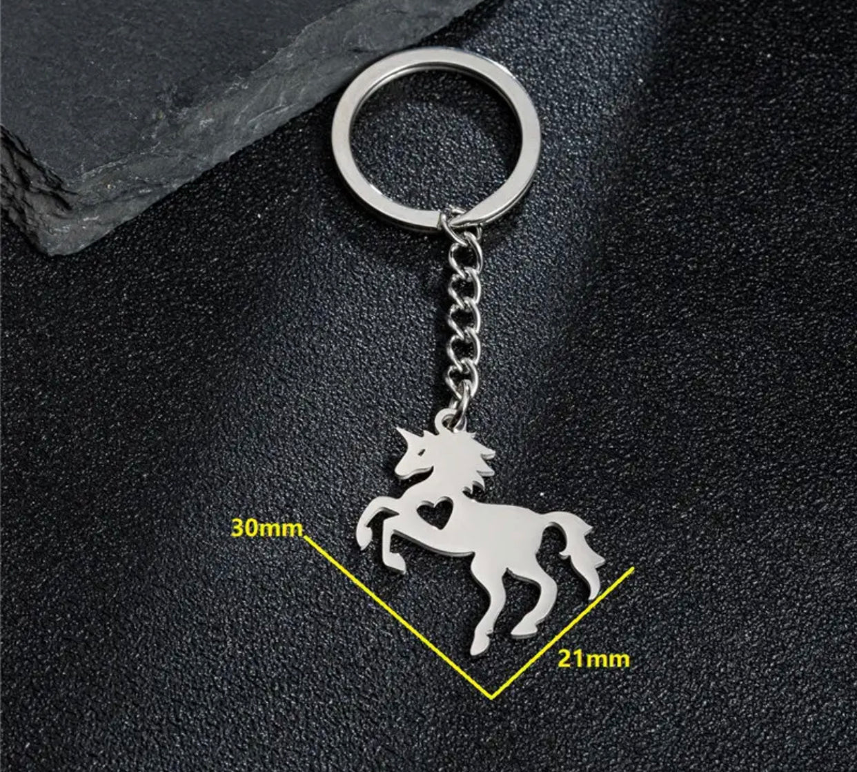 Keychain - Jumping Unicorn