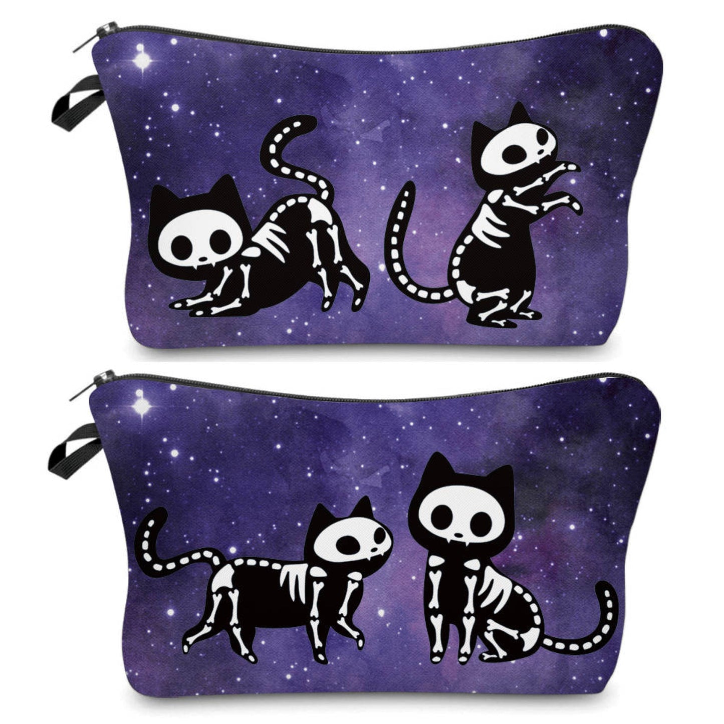 Pouch - Halloween - Skeleton Cat