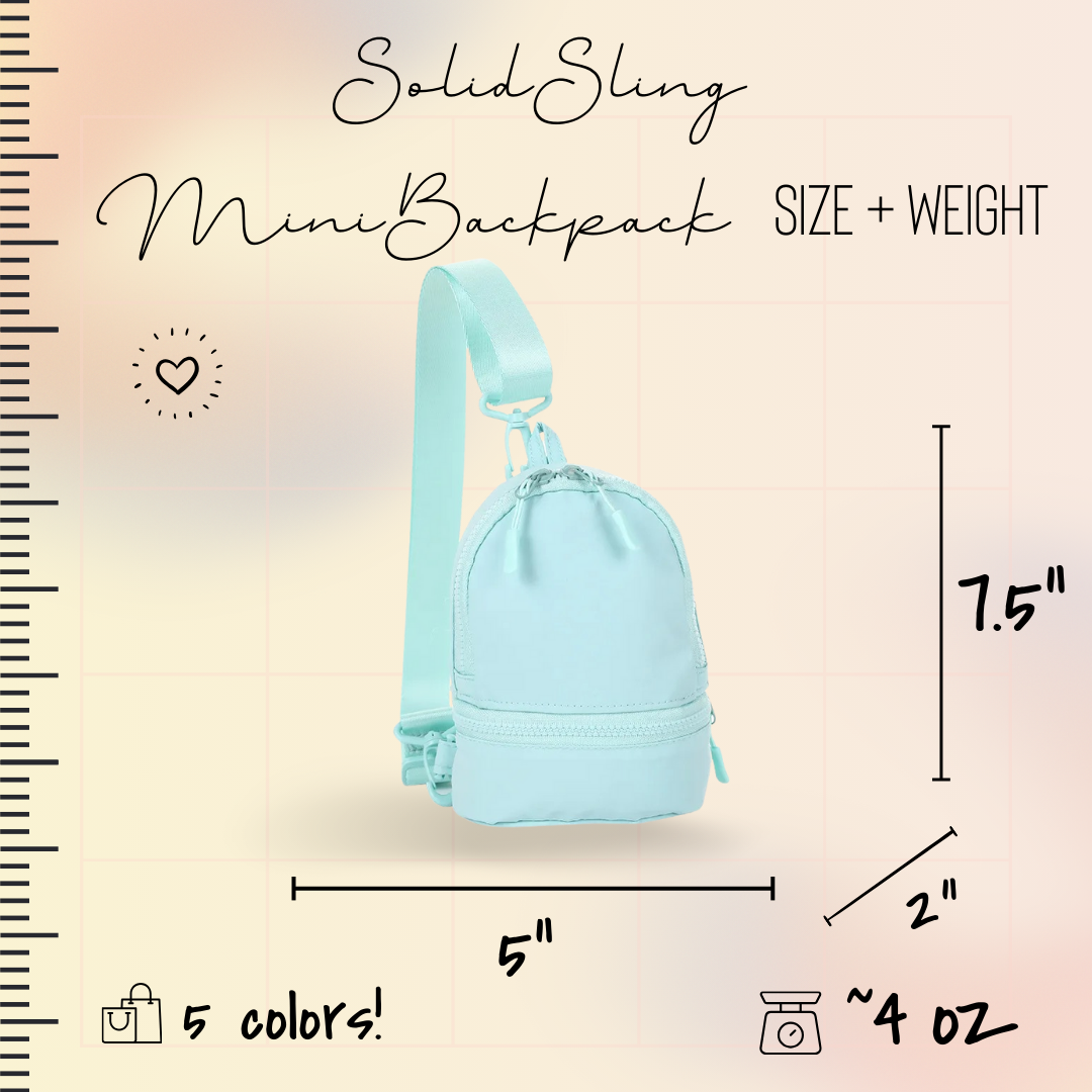 Mini Backpack - Solid Slings - PREORDER