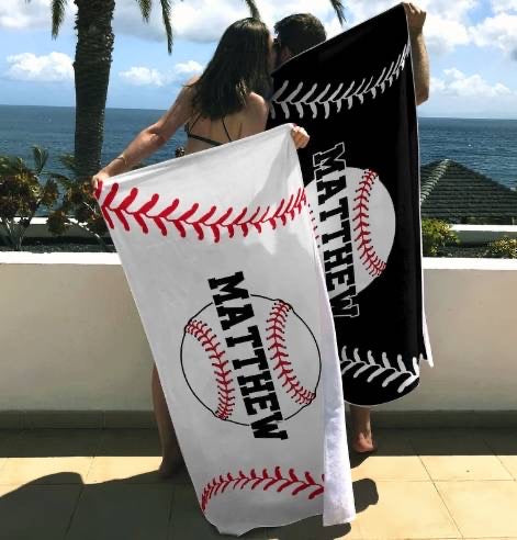 Beach Towel - Style 3 (ANY SPORT!) - PREORDER 6/16-6/20