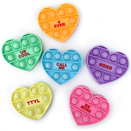 OMG! Pop Fidgety Mini Conversation Hearts