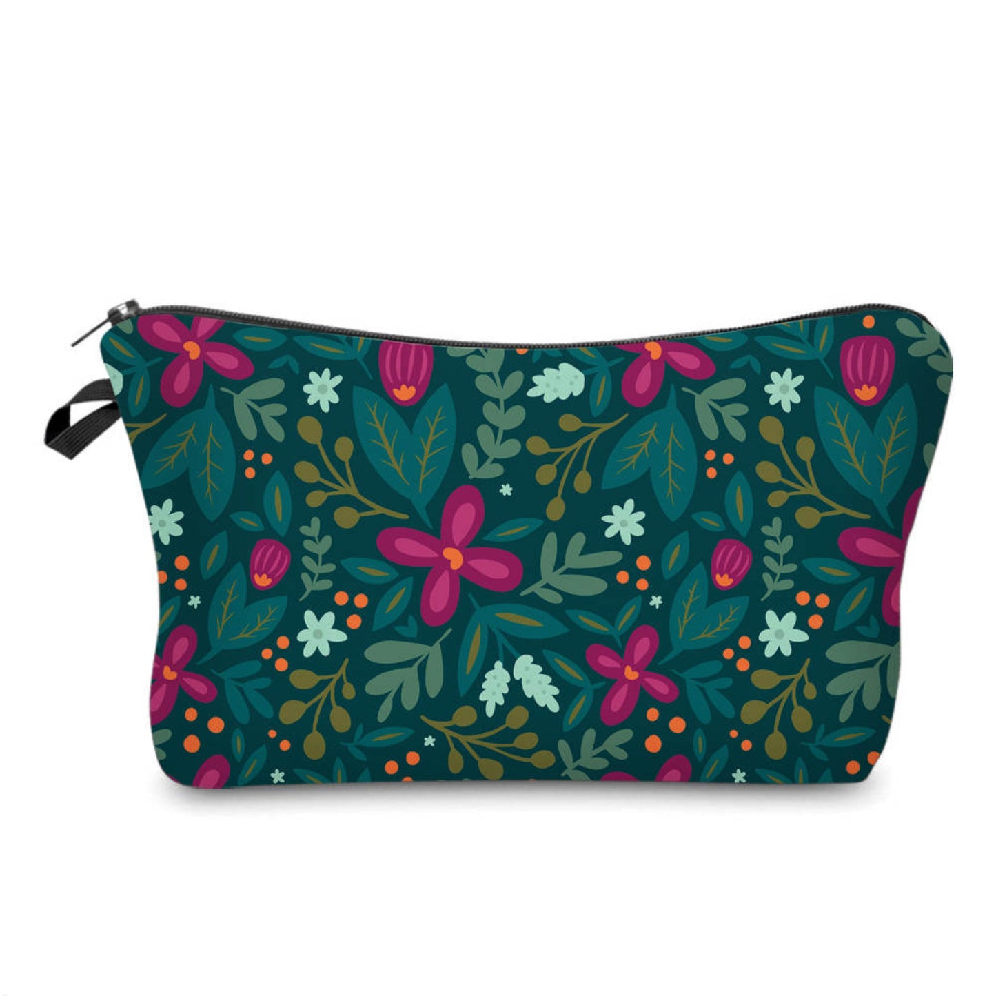 Pouch - Floral Emerald Magenta