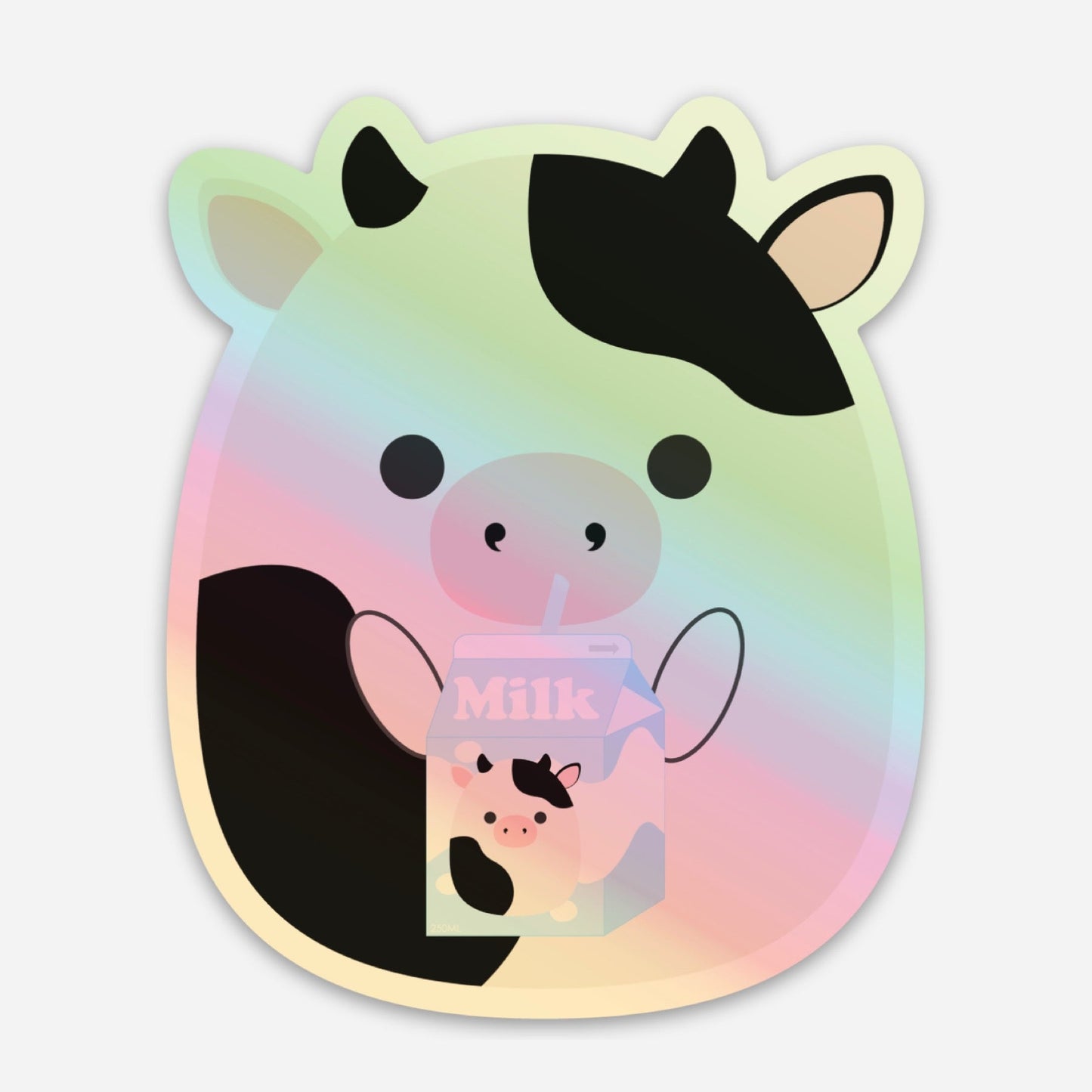 Vinyl Sticker - Holographic Milk Cow