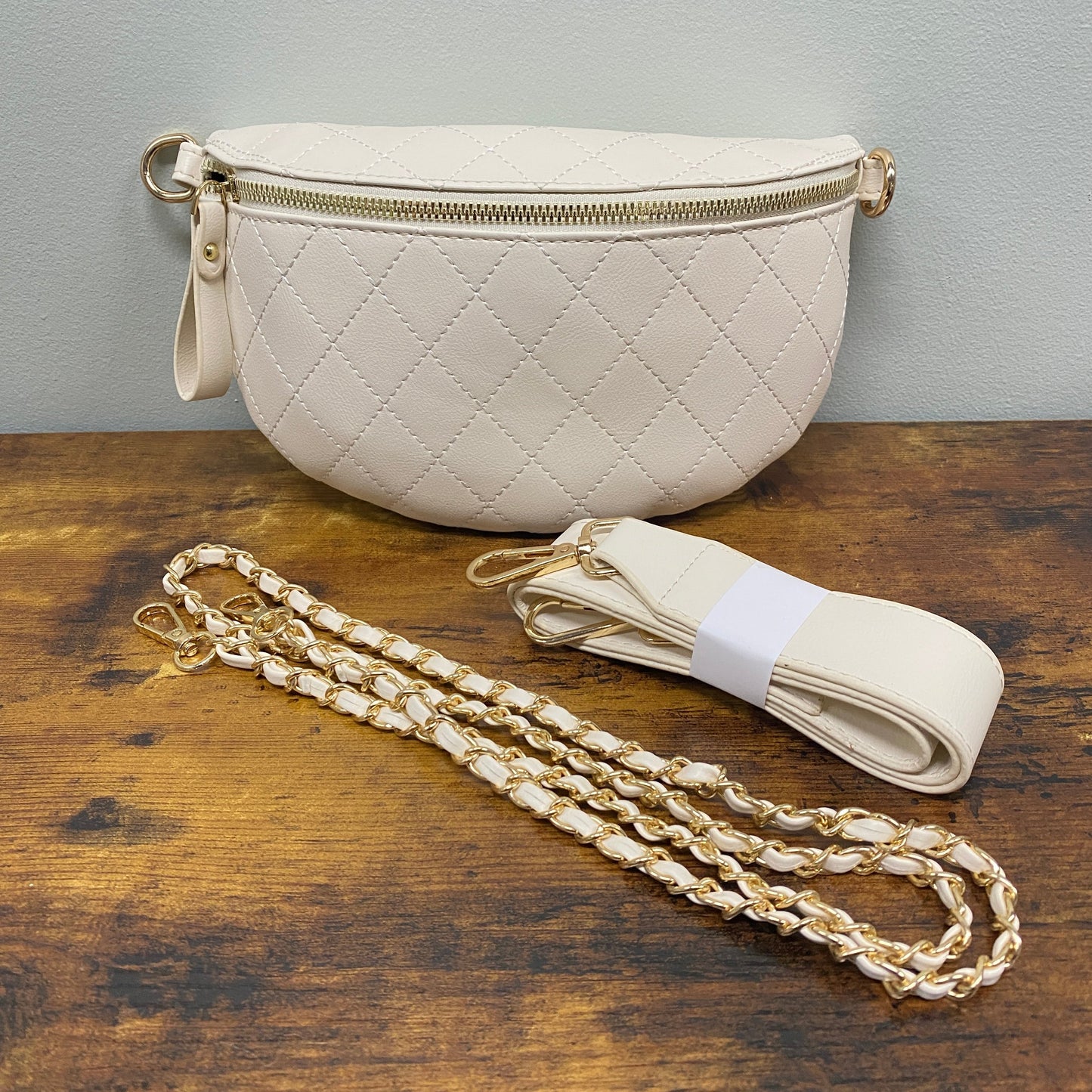 Roni Fanny Sling Crossbody - Quilted Faux Leather