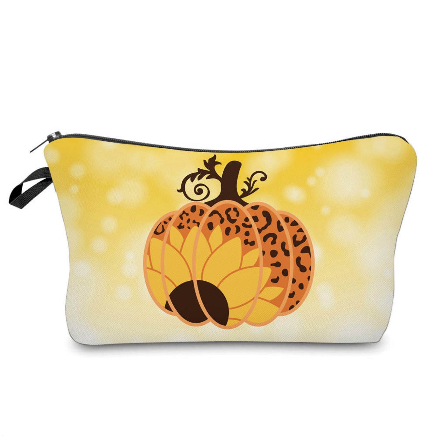 Pouch - Pumpkin Sunflower on Yellow