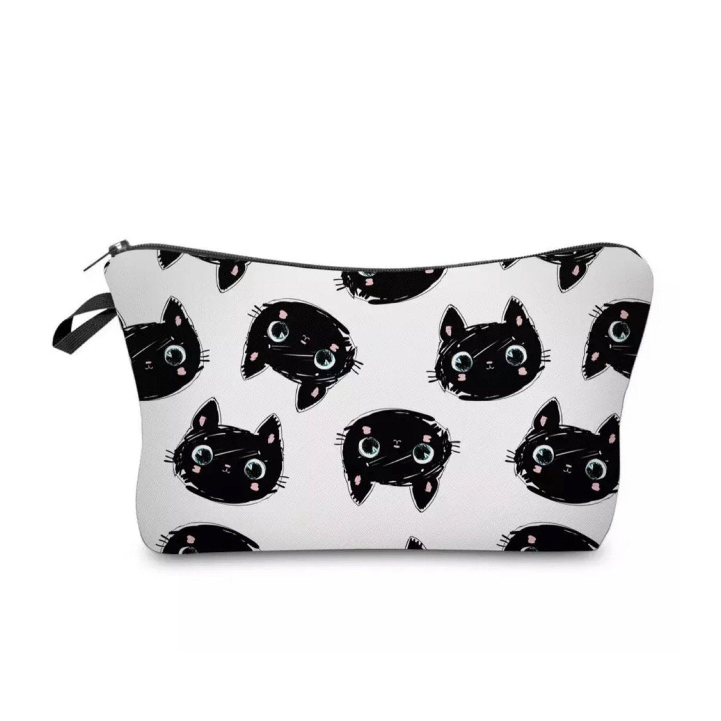 Pouch - Cat, Black Cat Heads