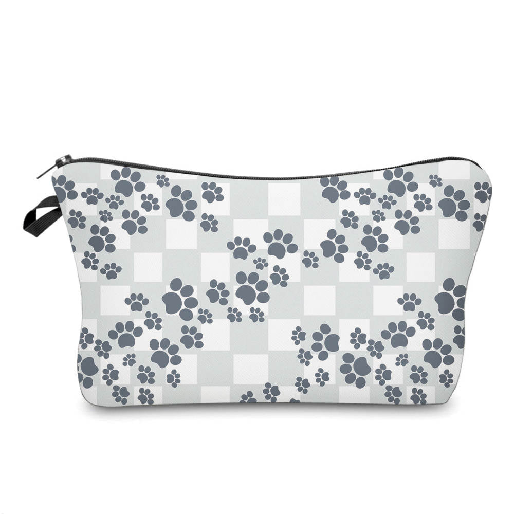 Pouch - Dog Paw Plaid