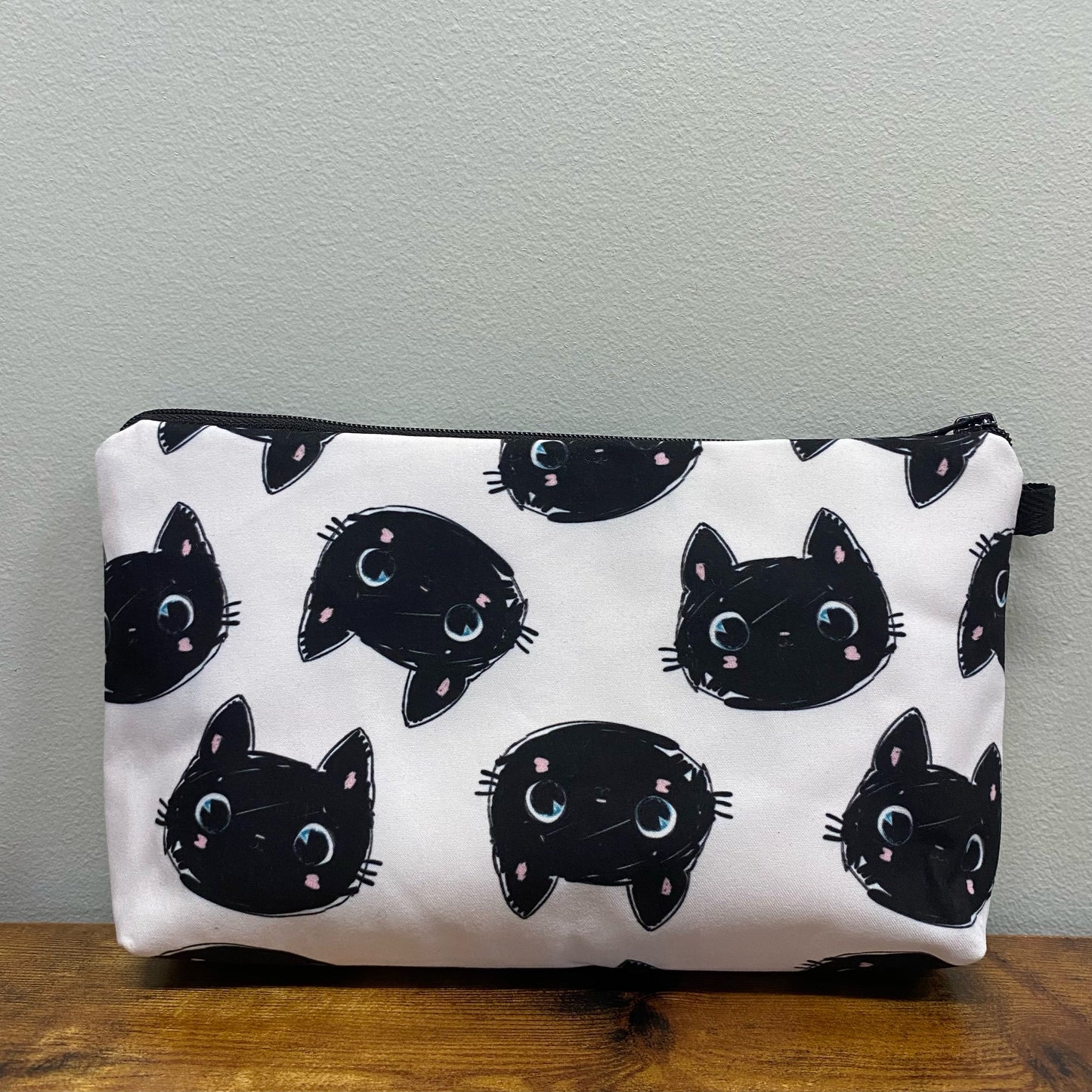 Pouch - Cat, Black Cat Heads