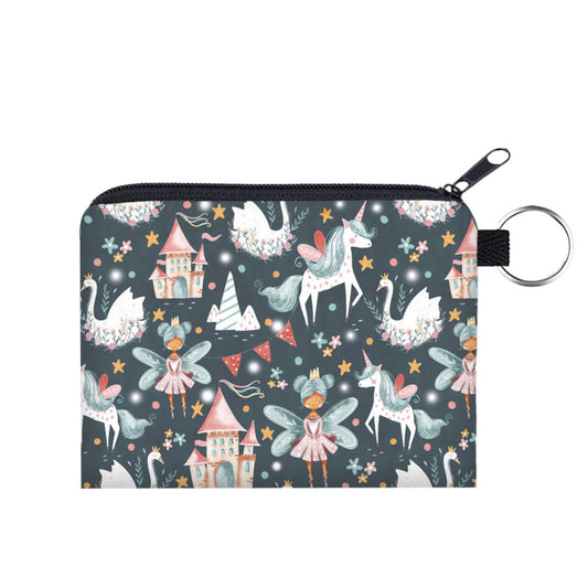 Mini Pouch - Fairy Princess Unicorn Castle