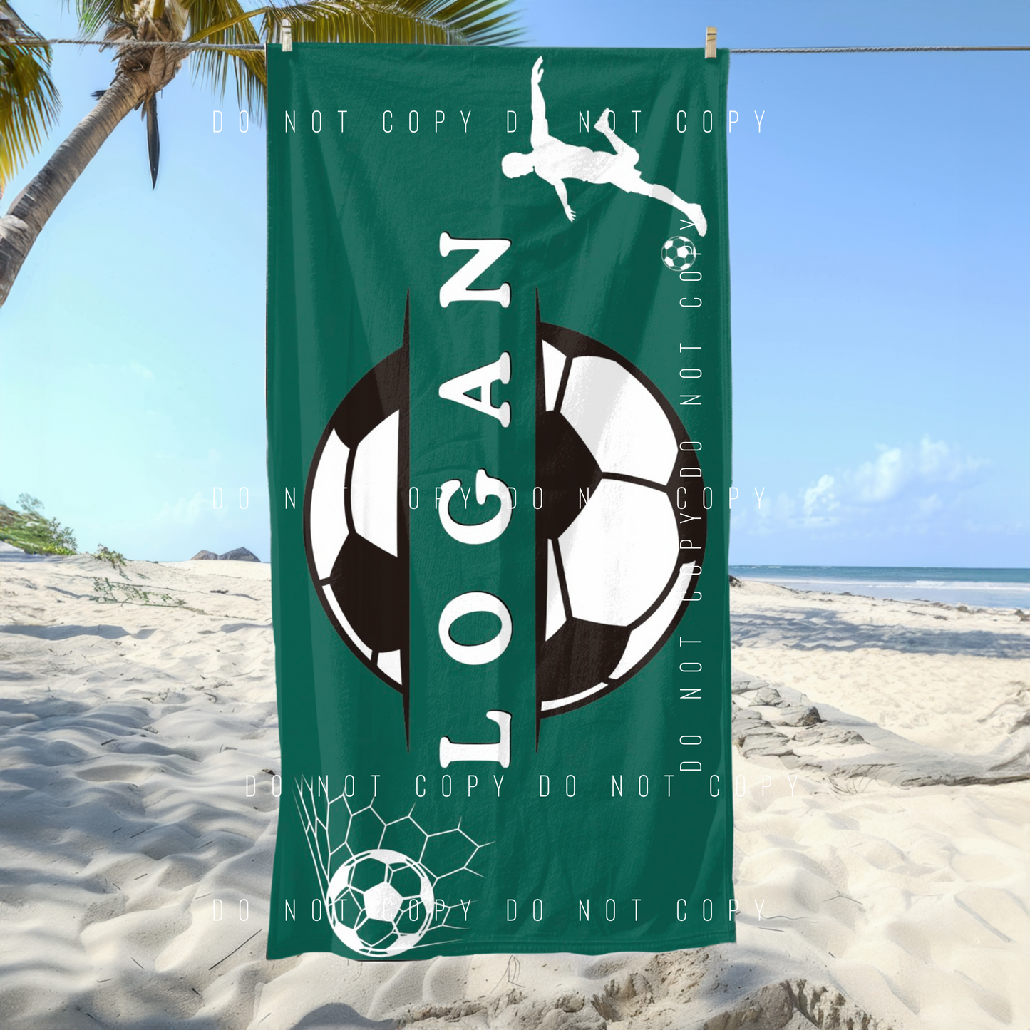 Beach Towel - Style 3 (ANY SPORT!) - PREORDER 6/16-6/20