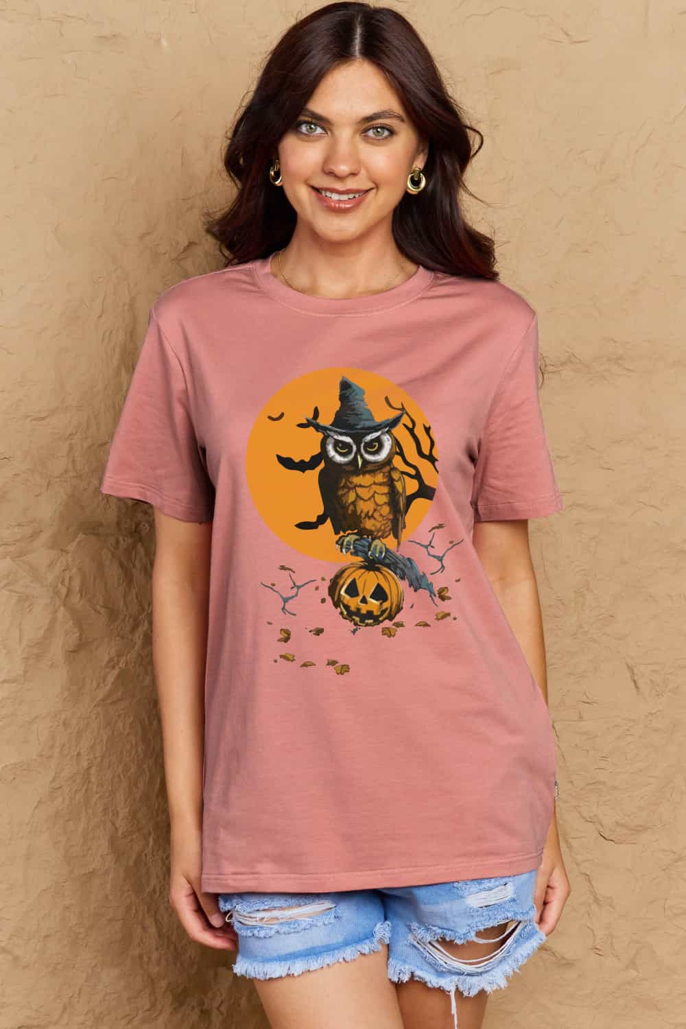 Simply Love Full Size Holloween Theme Graphic Cotton T-Shirt