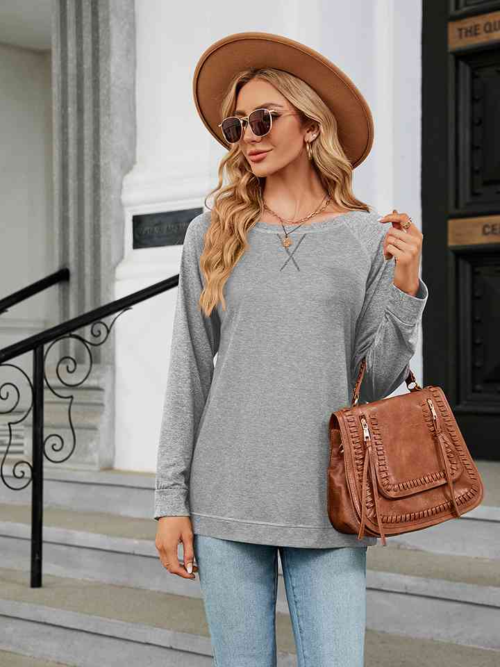 Round Neck Long Sleeve T-Shirt