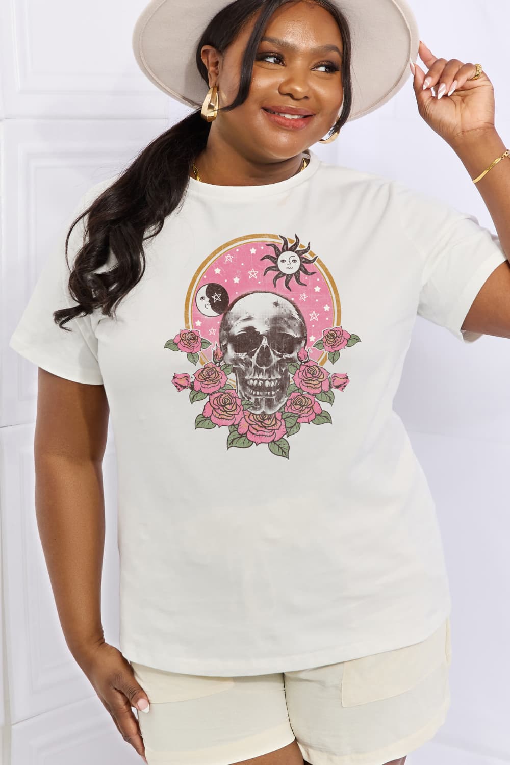 Simply Love Full Size Skull Graphic Cotton T-Shirt