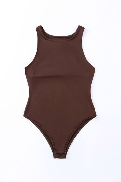 Round Neck Sleeveless Bodysuit