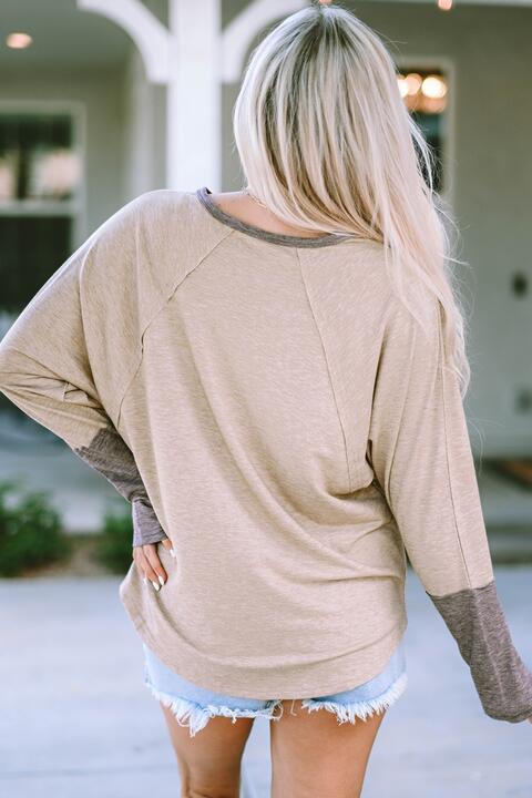 Round Neck Long Sleeve T-Shirt